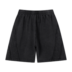 Unisex Vintage Wash Raw Edge Shorts