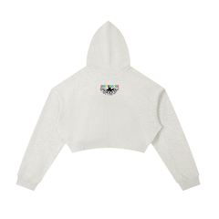 Essential Cropped Zip-Up Hoodie