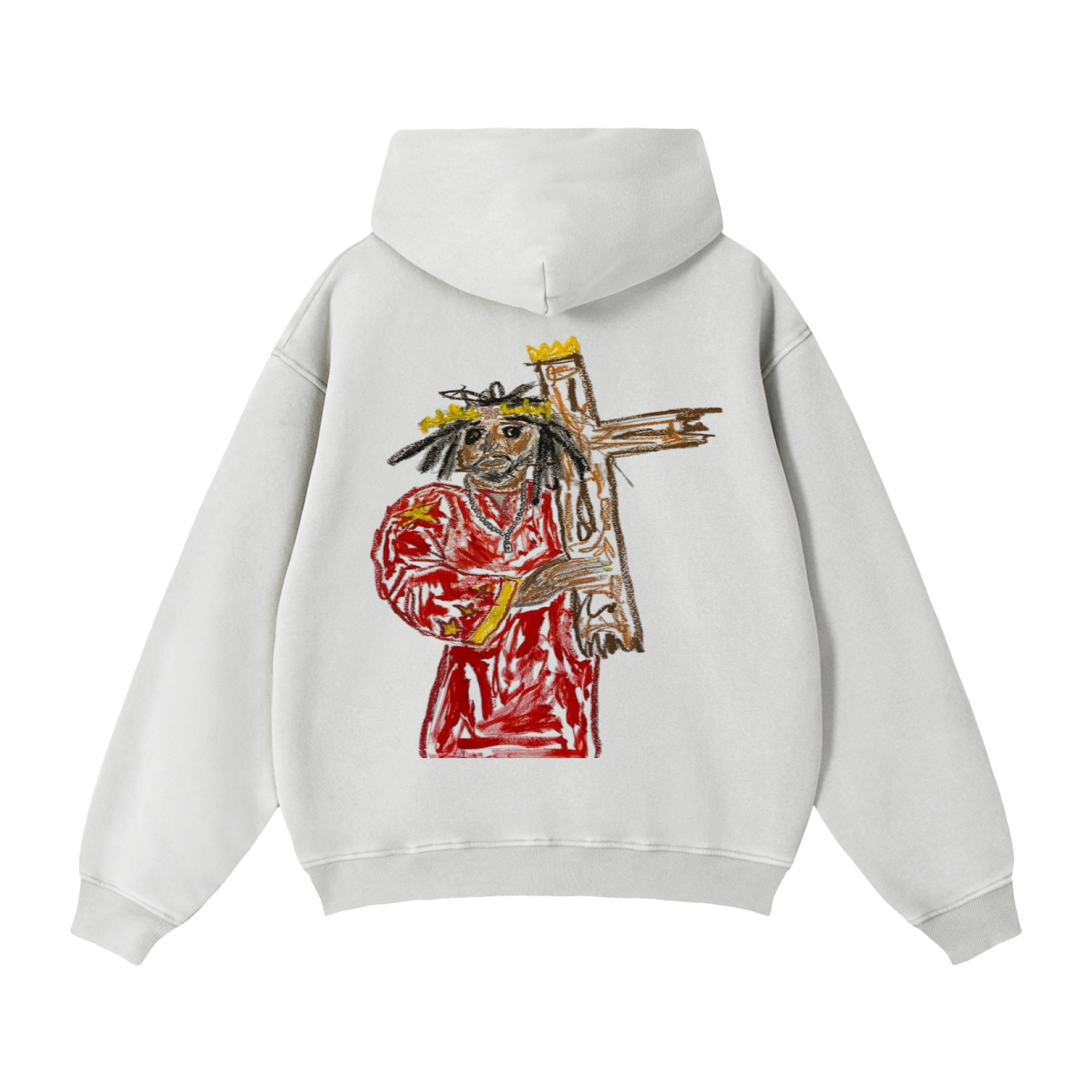 Zip-Through Boxy Fleece Hoodie