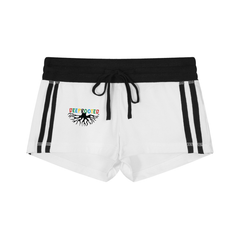 Women's Contrast Stripe Track Shorts