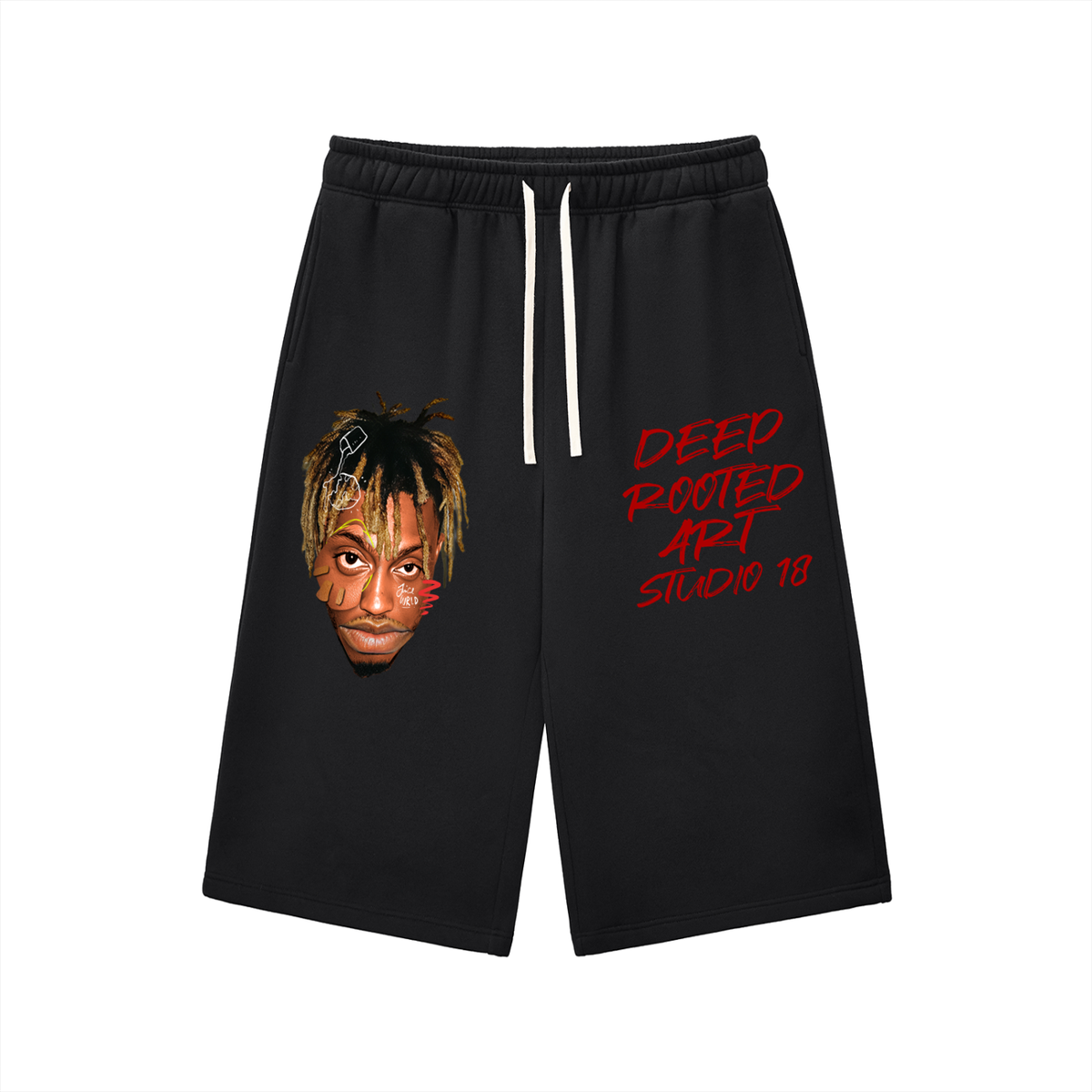 Relaxed Drawstring Three-quarter Sweatpants