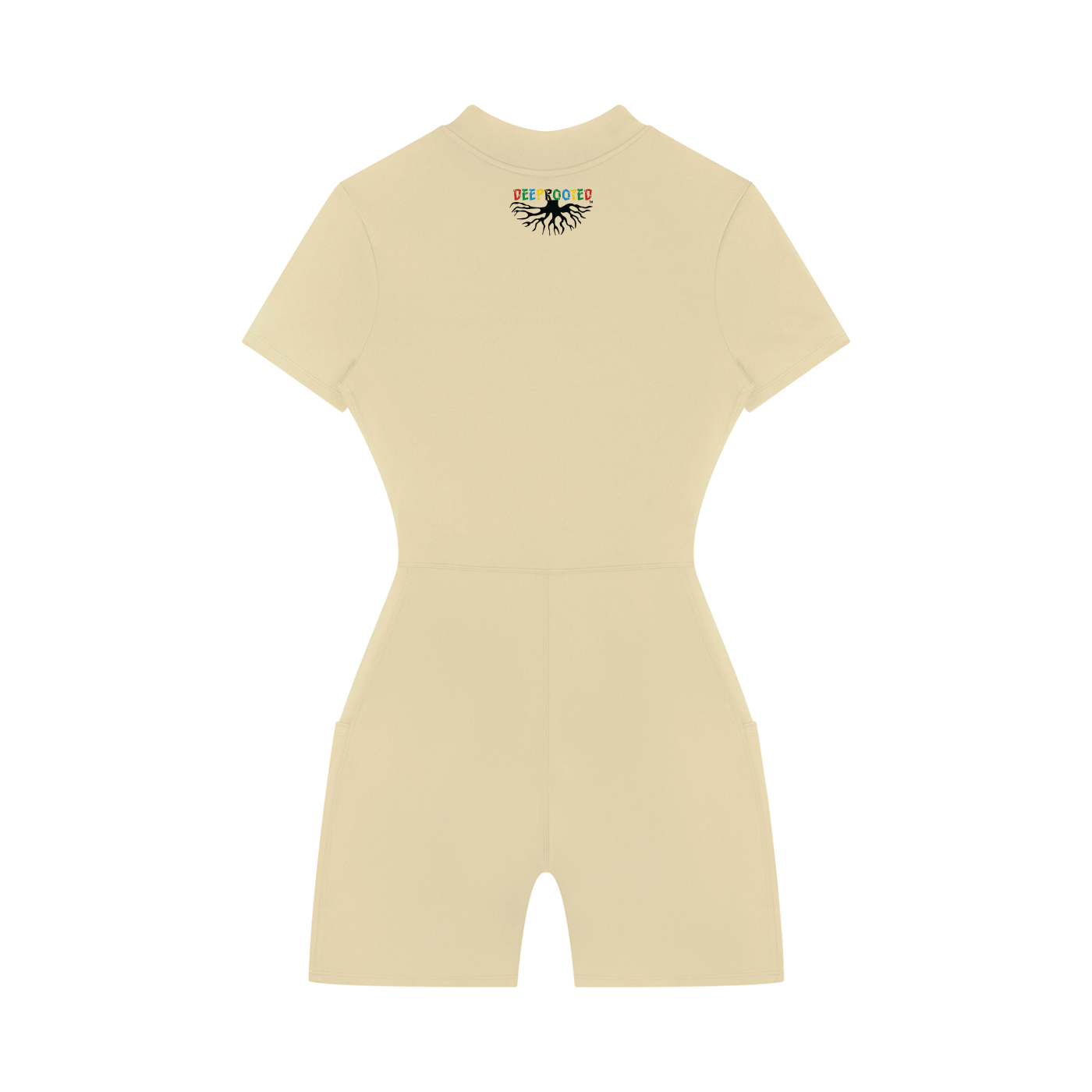 Women's Quarter-Zip Short Sleeve Romper