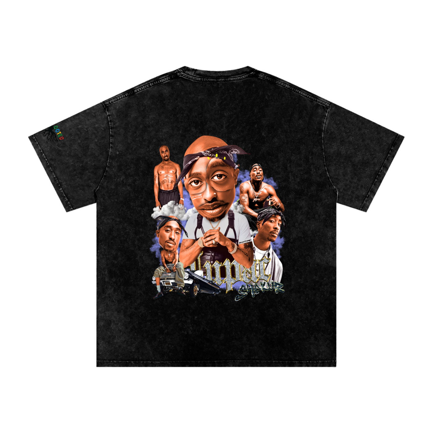 Snow Washed Oversized Cotton T-Shirt