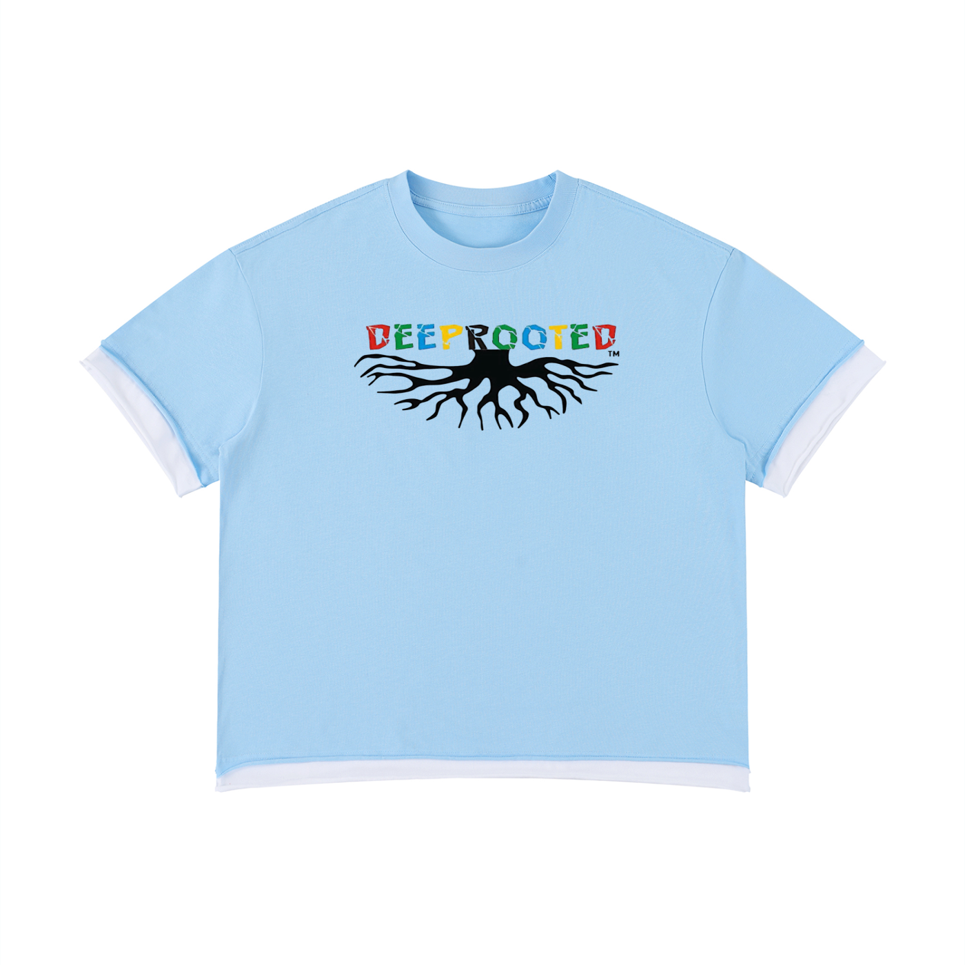 Unisex Boxy Color Block T-Shirt