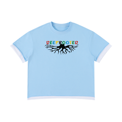 Unisex Boxy Color Block T-Shirt