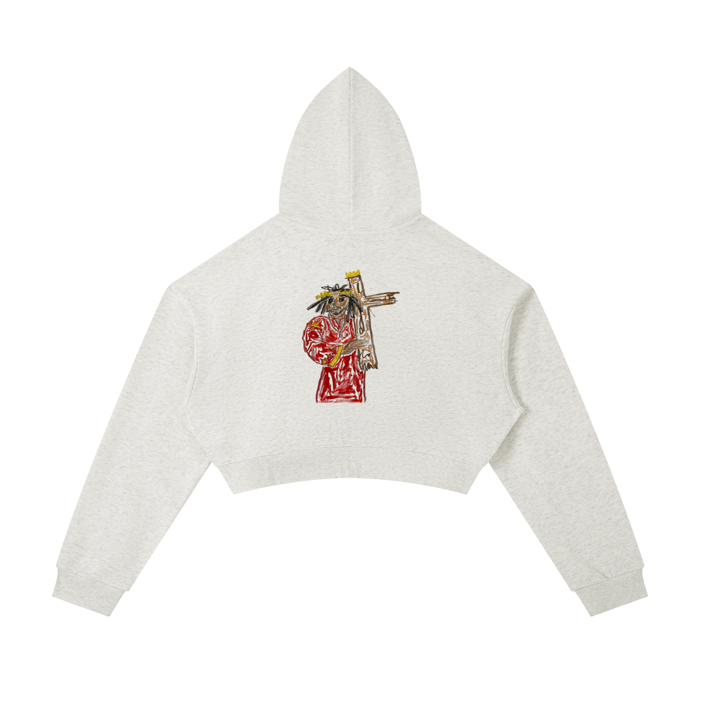 Essential Cropped Zip-Up Hoodie