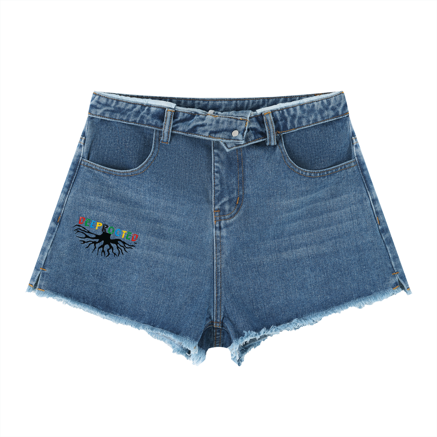 Women’s Vintage Wash High Rise Denim Shorts