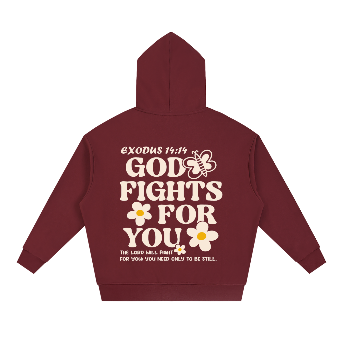 Unisex Loose Solid Full Zip Hoodie