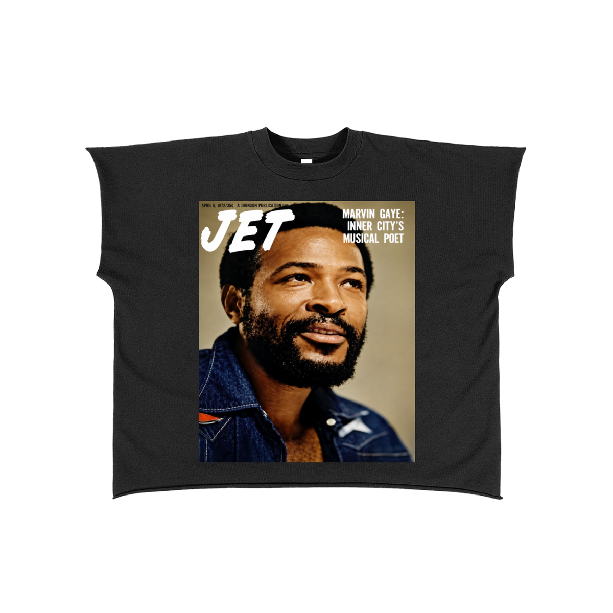 Raw Edge Boxy Non-Shrink T-Shirt