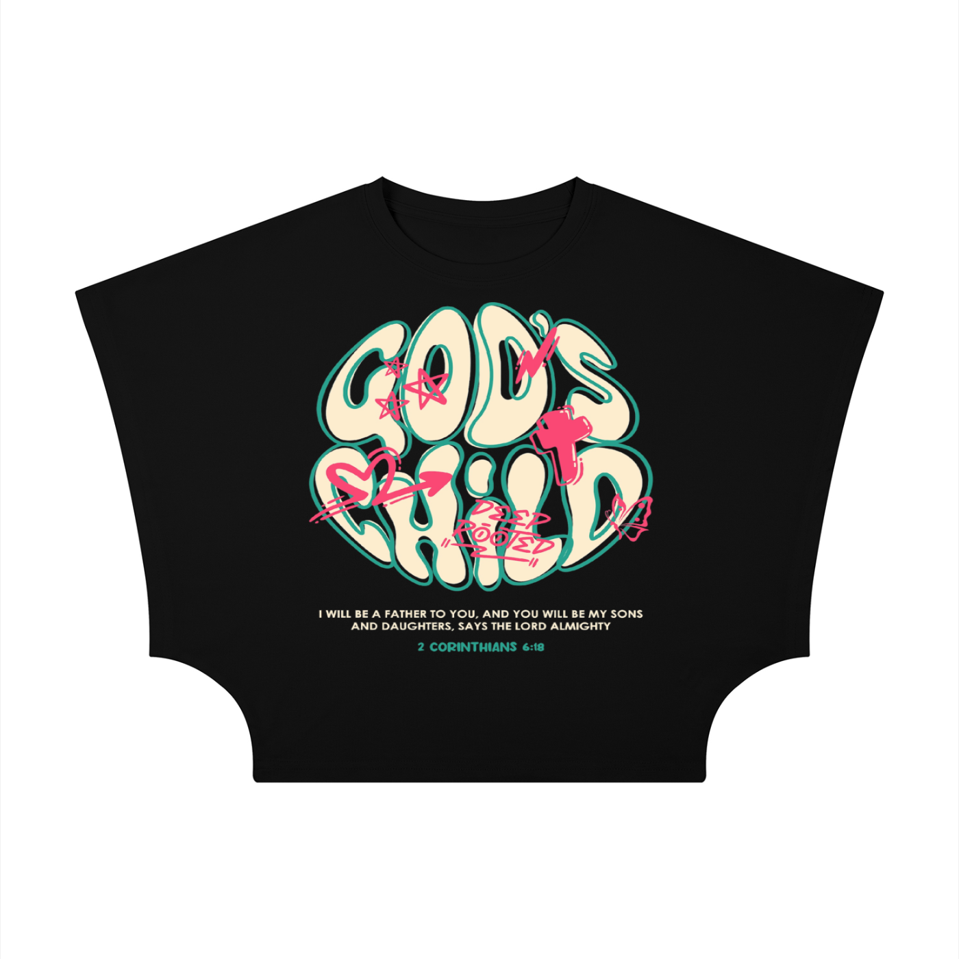 Women's Cropped Dolman T-Shirt