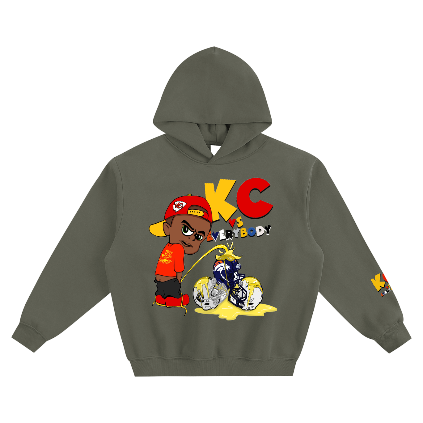 Fleeced Boxy Hoodie    (KC VS. EVERYBODY)