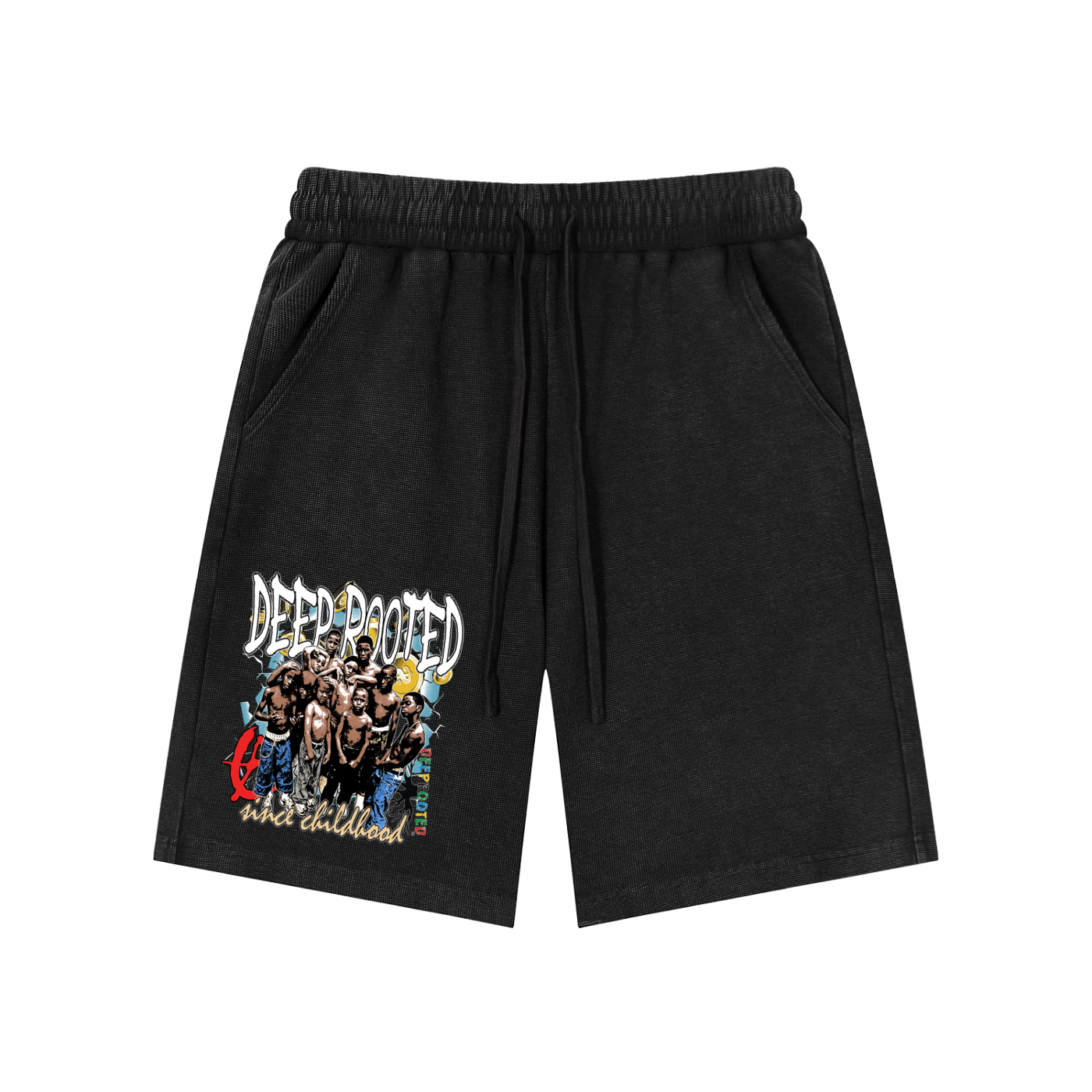 Mineral Wash Waffle Knit Shorts