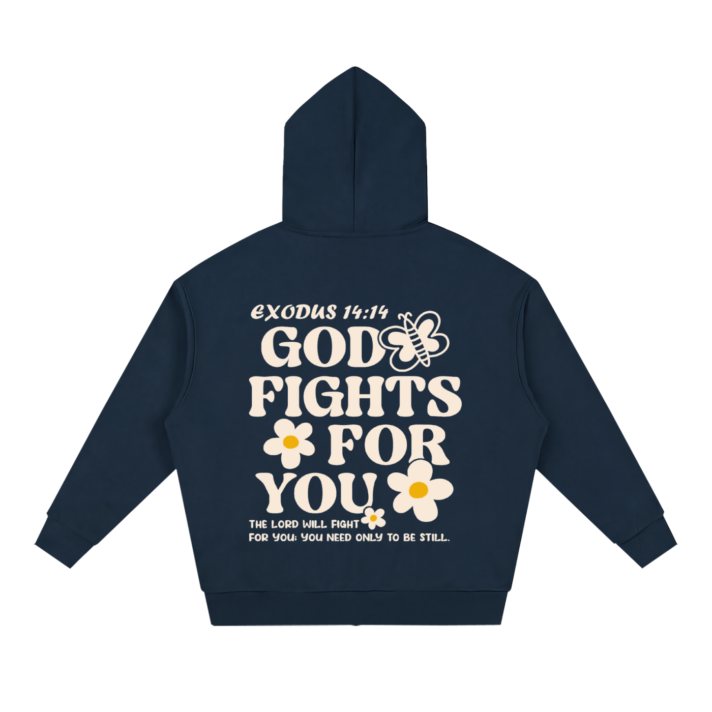 Unisex Loose Solid Full Zip Hoodie