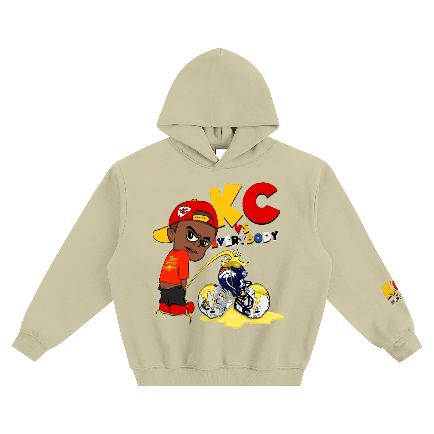 Fleeced Boxy Hoodie    (KC VS. EVERYBODY)