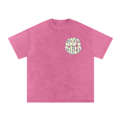 Snow Washed Oversized Cotton T-Shirt
