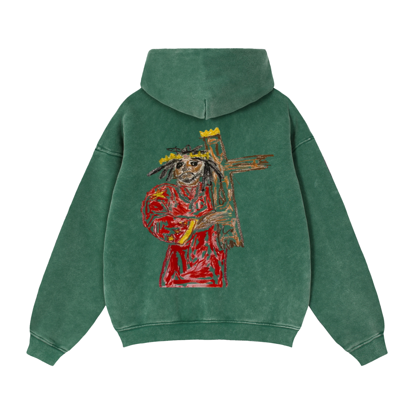 Zip-Through Boxy Fleece Hoodie