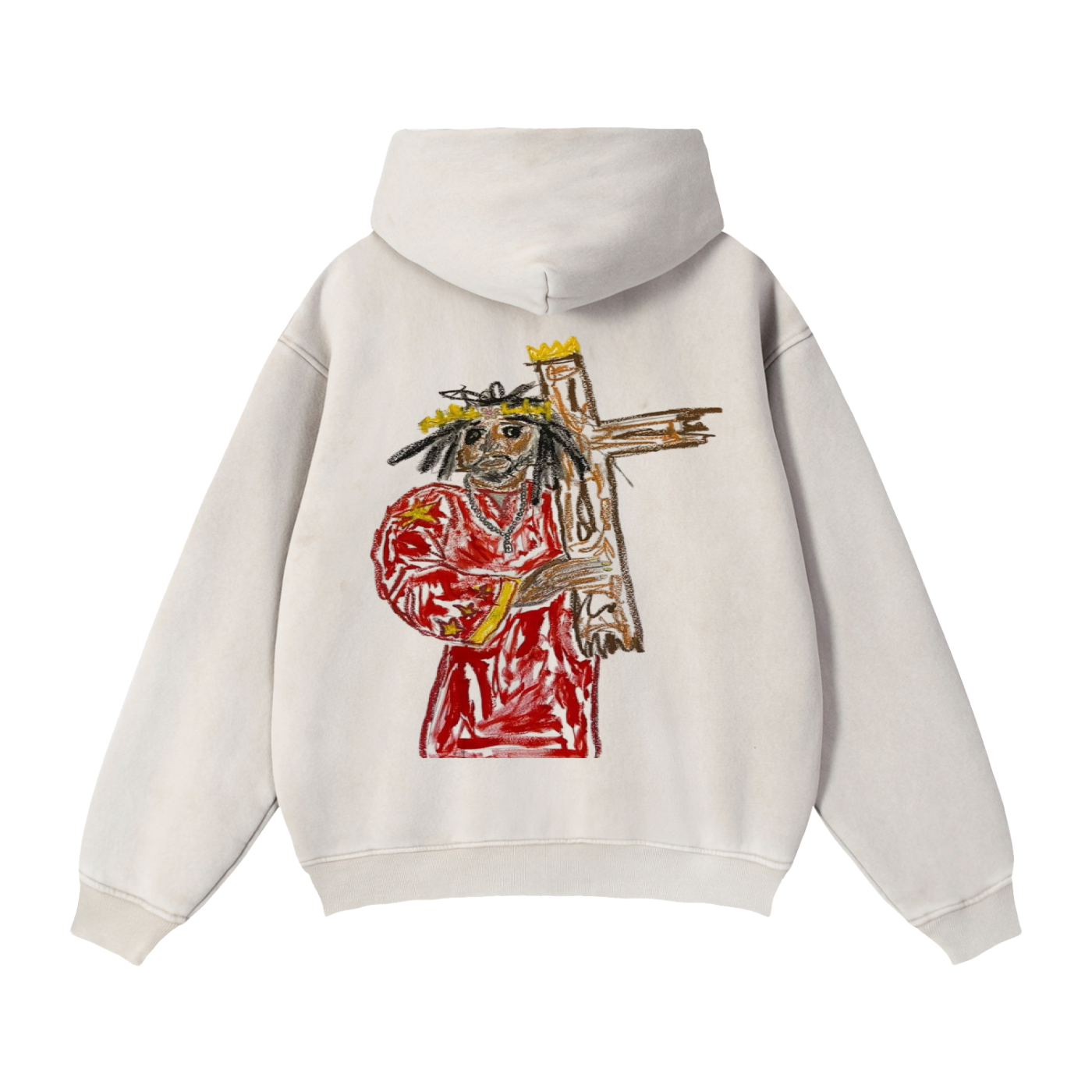 Zip-Through Boxy Fleece Hoodie