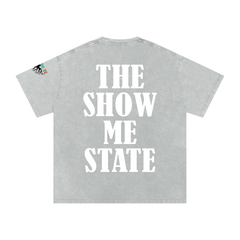 Snow Washed Oversized Cotton T-Shirt
