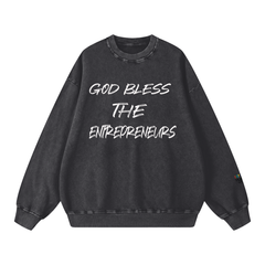 Snow Washed Oversized Sweatshirt