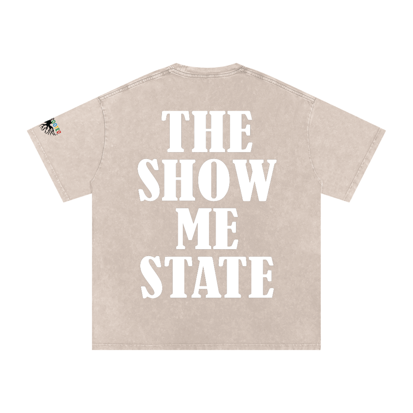 Snow Washed Oversized Cotton T-Shirt