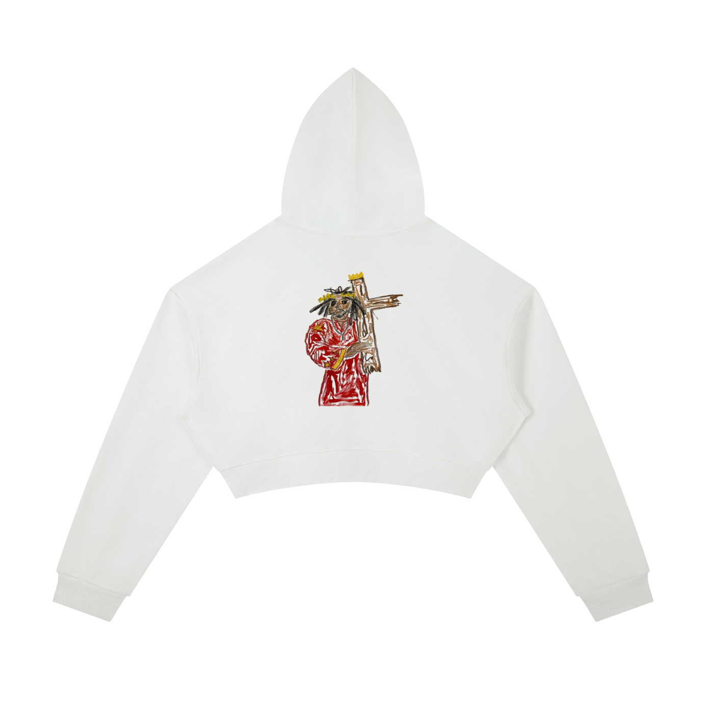 Essential Cropped Zip-Up Hoodie