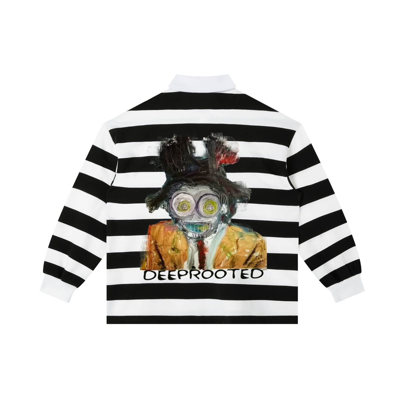 Color Block Stripe Polo Shirt